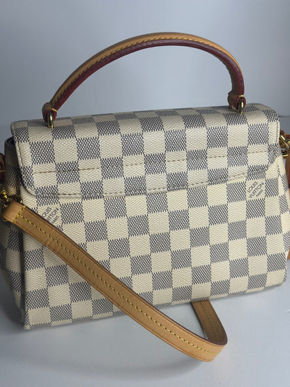 Pre-owned Louis Vuitton Damier azur croissette crossbody
