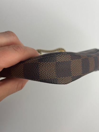 Pre-owned Louis Vuitton Damier ebene mini pochette accessories