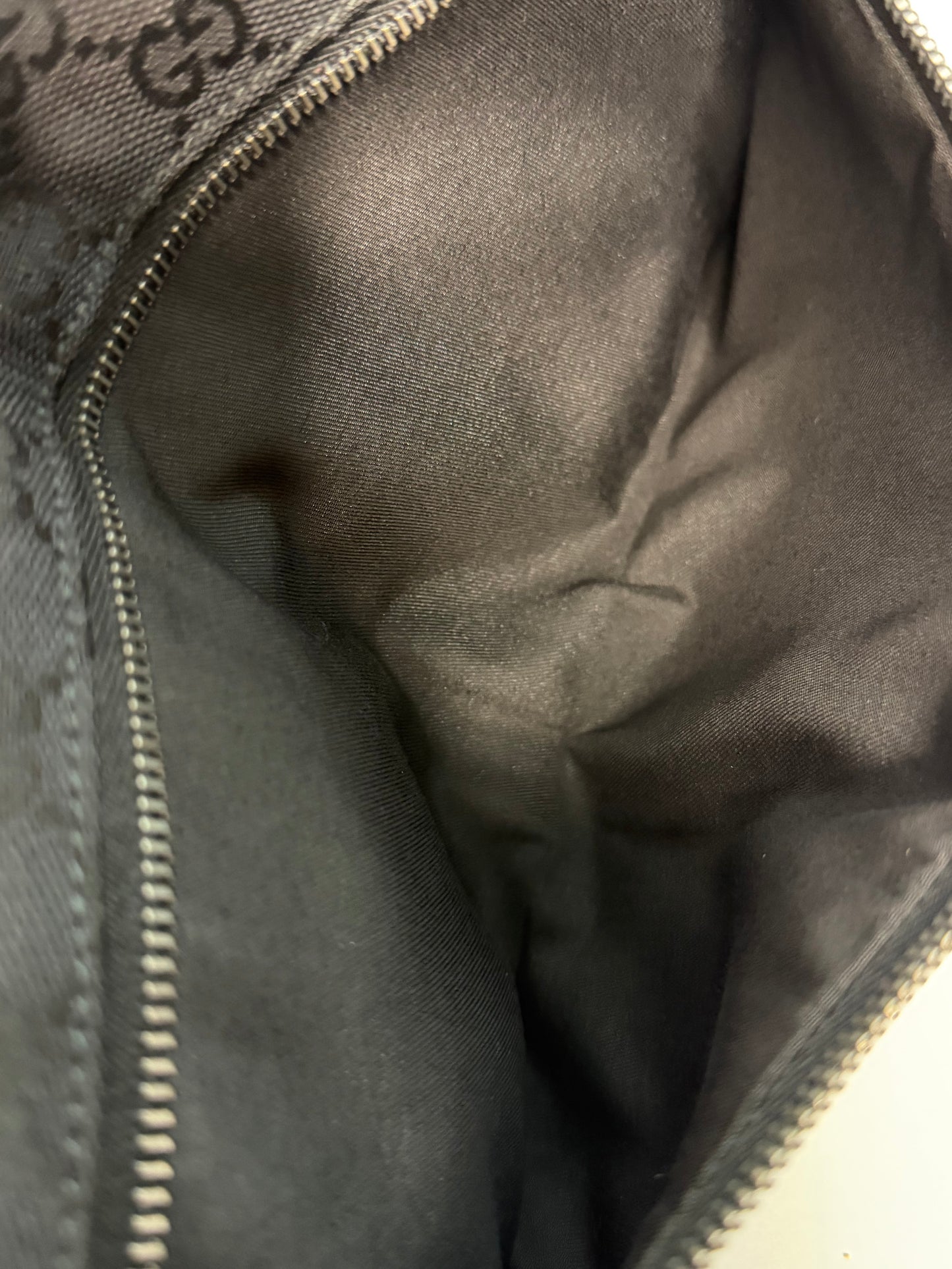 Pre-owned Gucci GG Canvas double pocket belt bag
