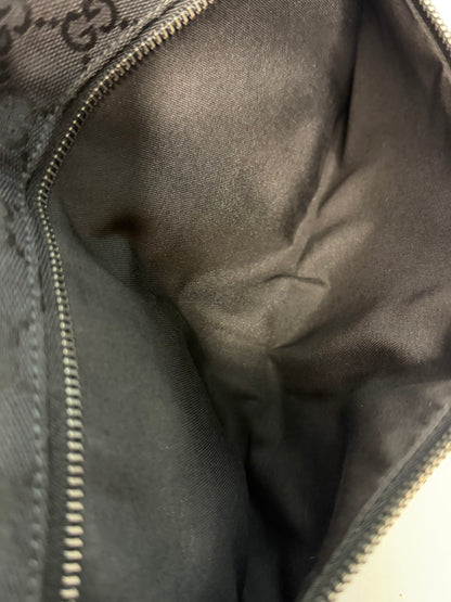 Pre-owned Gucci GG Canvas double pocket belt bag