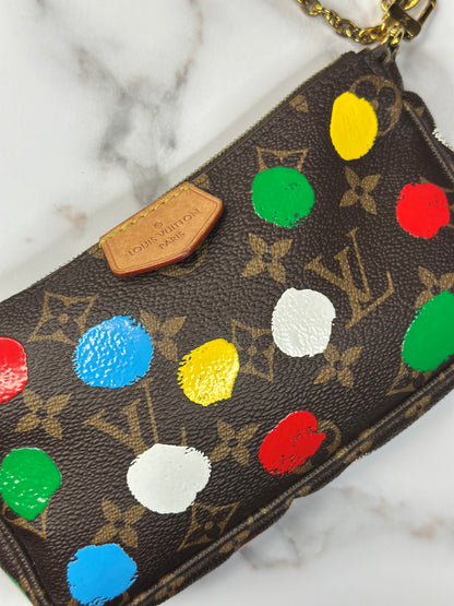 Pre-owned Louis Vuitton x Yayoi Kusama 2023 infinity dots Multi Pochette Accessoires crossbody
