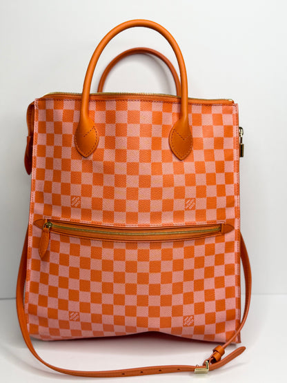 Pre-owned Louis Vuitton Damier Couleur Mobil Fold over Tote