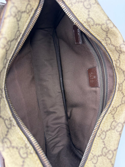 Pre-owned Gucci Beige GG Supreme Canvas Small Camera Messenger Bag