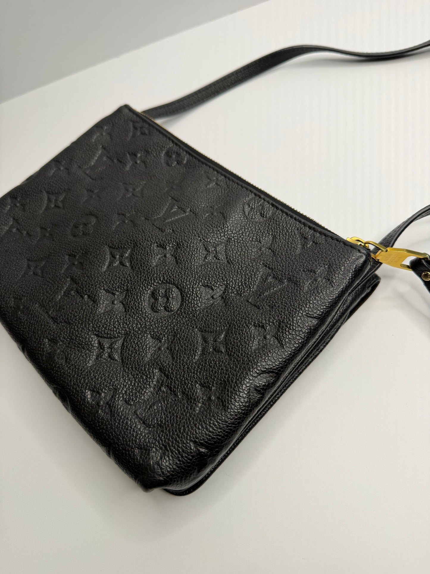 Pre-owned Louis Vuitton Empreinte Twice Black