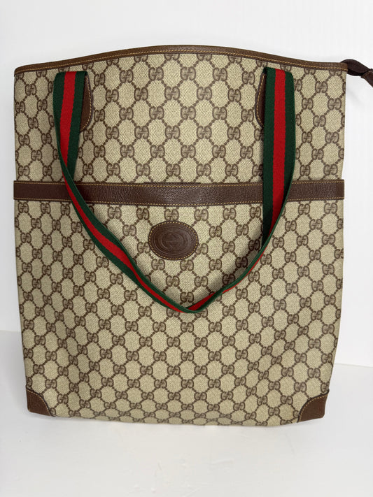 Pre-owned Gucci vintage Sherry line shoulder tote