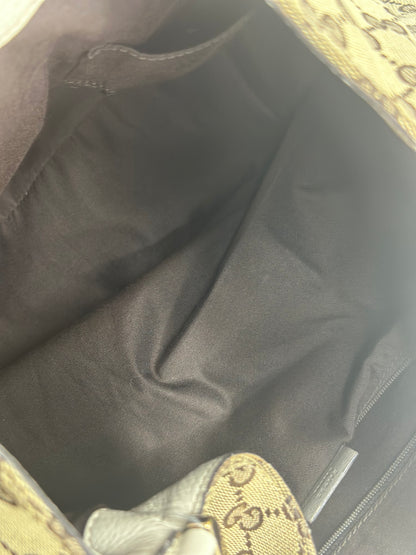 Pre-owned Gucci GG canvas New Ladies Web hobo shoulder bag