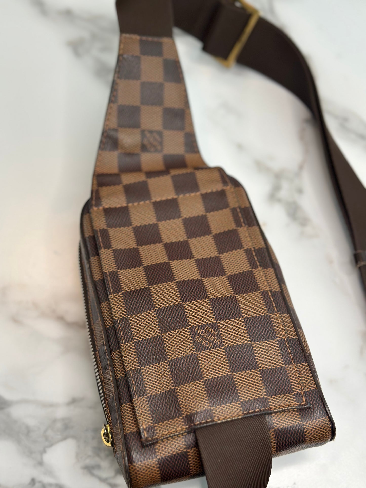 Pre-owned Louis Vuitton Damier canvas Geronimo bum bag