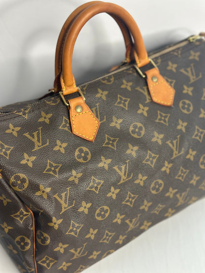 Pre-owned Louis Vuitton monogram canvas speedy 35 Boston bag