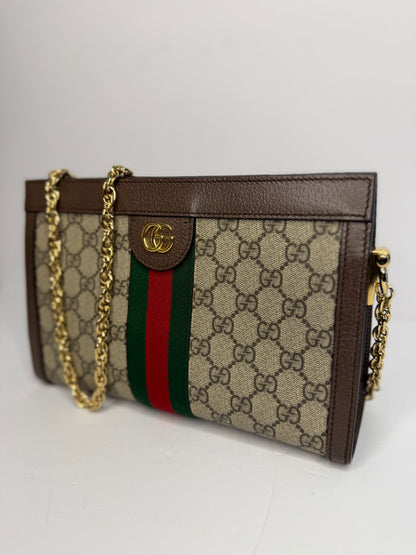 Pre-owned Gucci supreme canvas medium Ophidia Crossbody