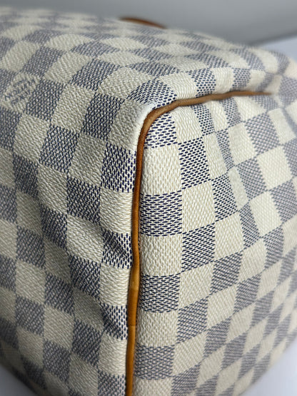 Pre-owned Louis Vuitton Damier Azur Speedy 30 Boston bag