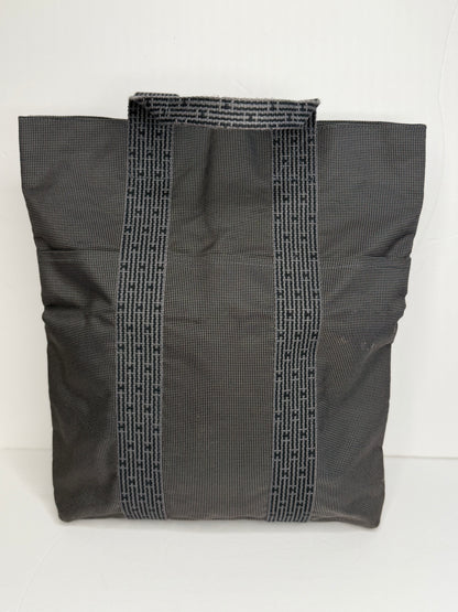 Pre-owned Hermes Canvas Herline Cabas Grey tote
