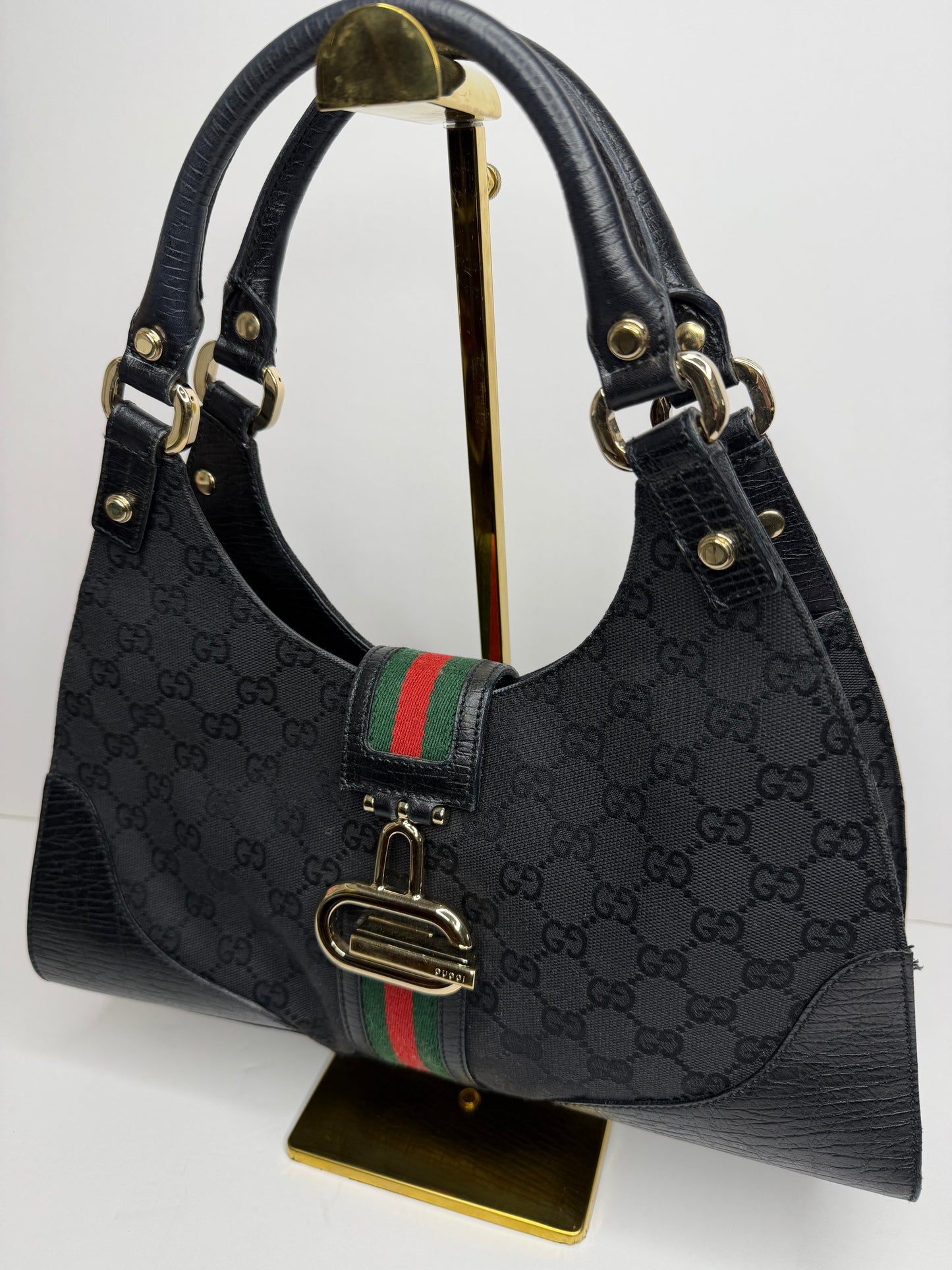 Preowned Gucci Vintage GG Canvas Web Junco shoulder bag