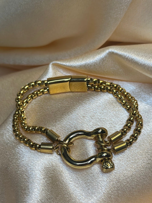Clarkson Gold Chainlink Bracelet