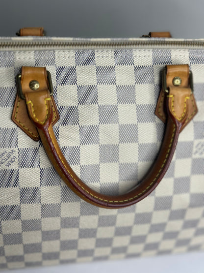Pre-owned Louis Vuitton Damier Azur Speedy 30 Boston bag