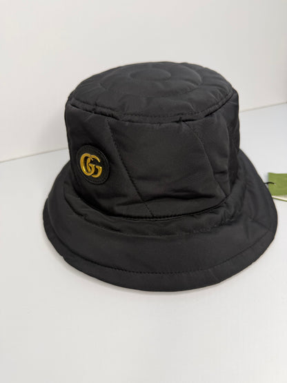 Pre-owned Gucci GG Marmont nylon bucket hat size medium