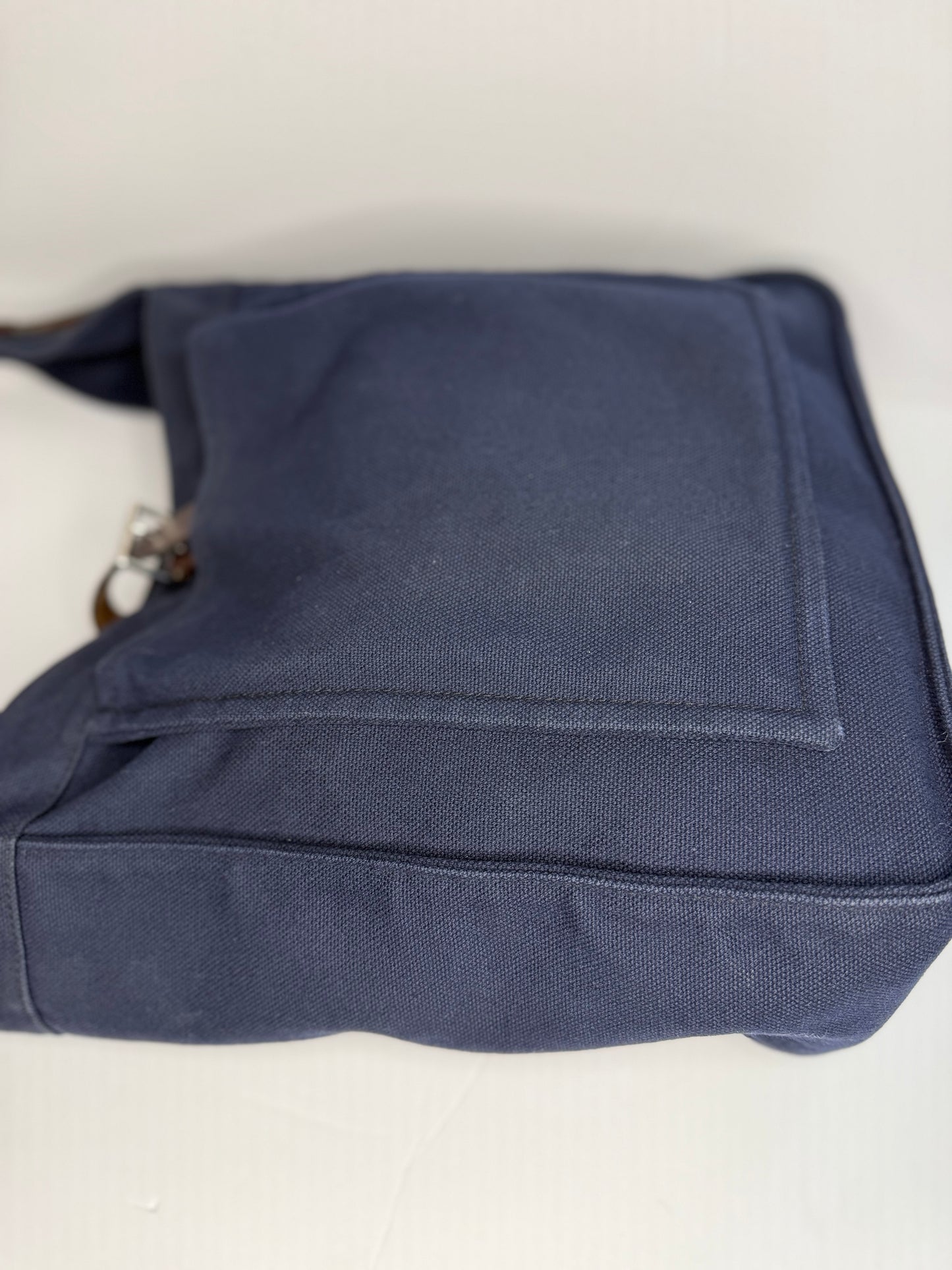 Pre-owned Hermes Navy Canvas Marwari GM shoulder bag