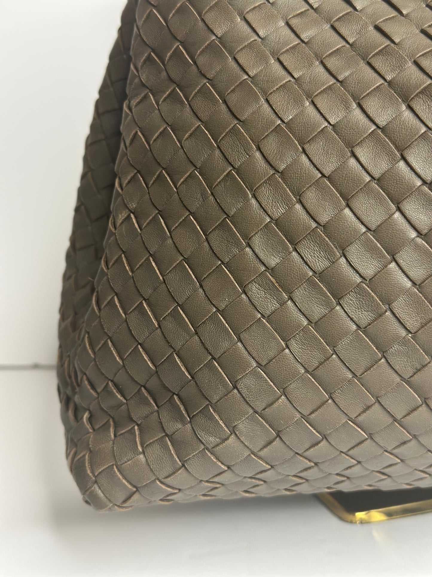 Pre-owned Bottega Veneta taupe-brown Intrecciato Tote
