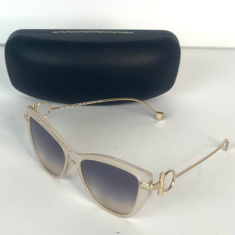 #18 Pre-Owned Ferragamo Nude Sunglasses