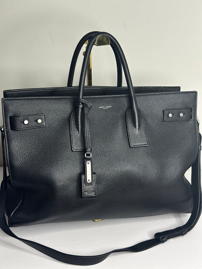 Pre-owned Saint Laurent Sac De Jour Supple Medium In Grained Leather