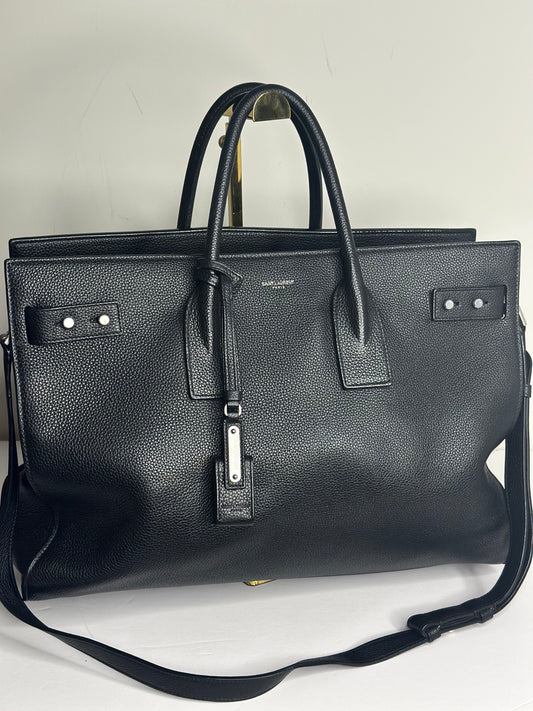 Pre-owned Saint Laurent Sac De Jour Supple Medium In Grained Leather