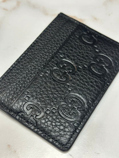 Pre-owned Gucci GG Emblem leather Cardholder