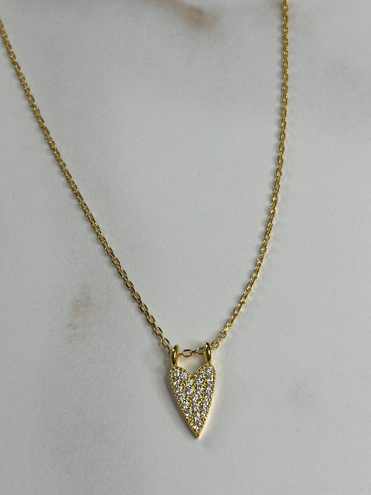 Latasha dainty heart necklace