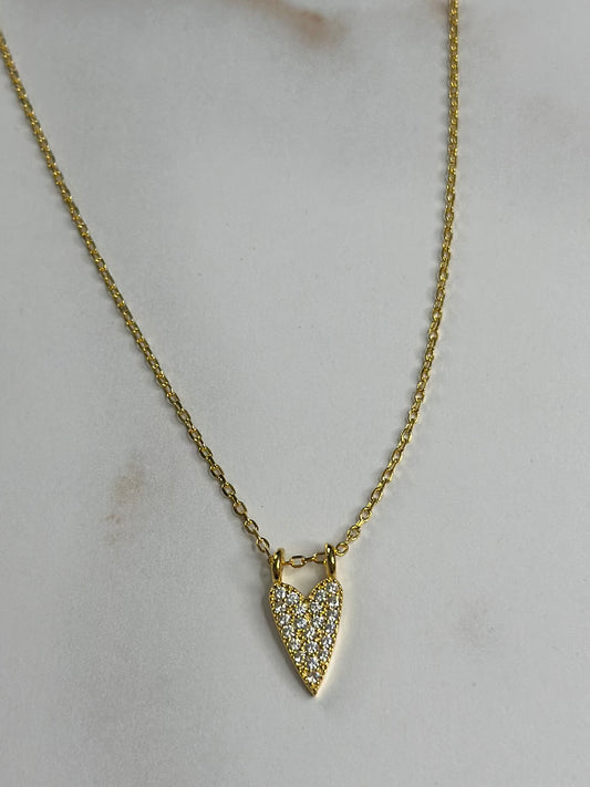 Latasha dainty heart necklace