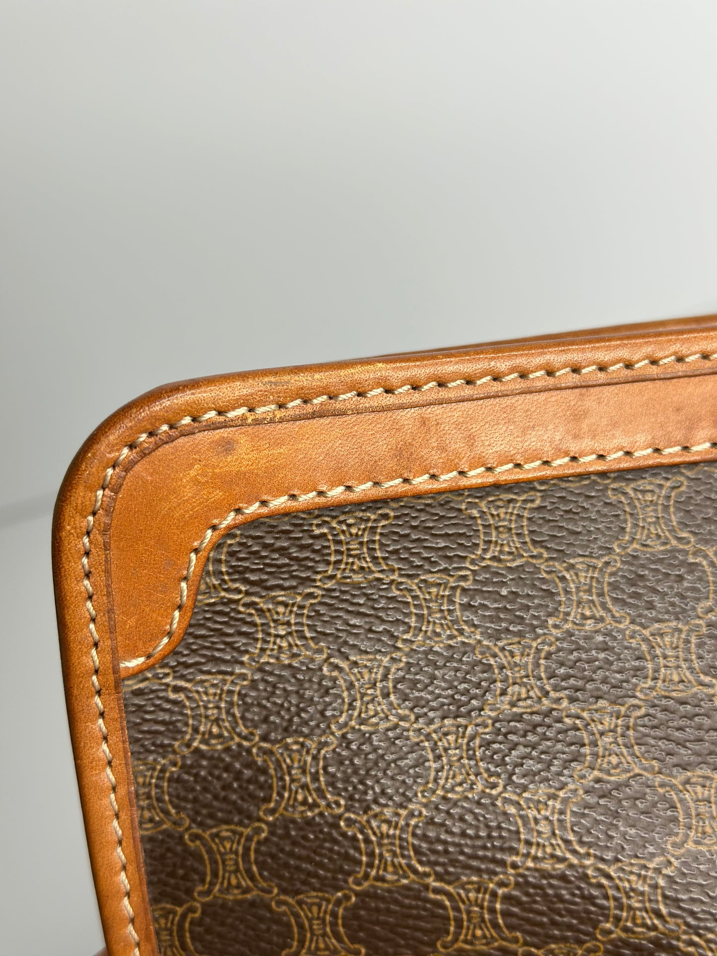 Pre-owned Celine macadam canvas toiletry pouch