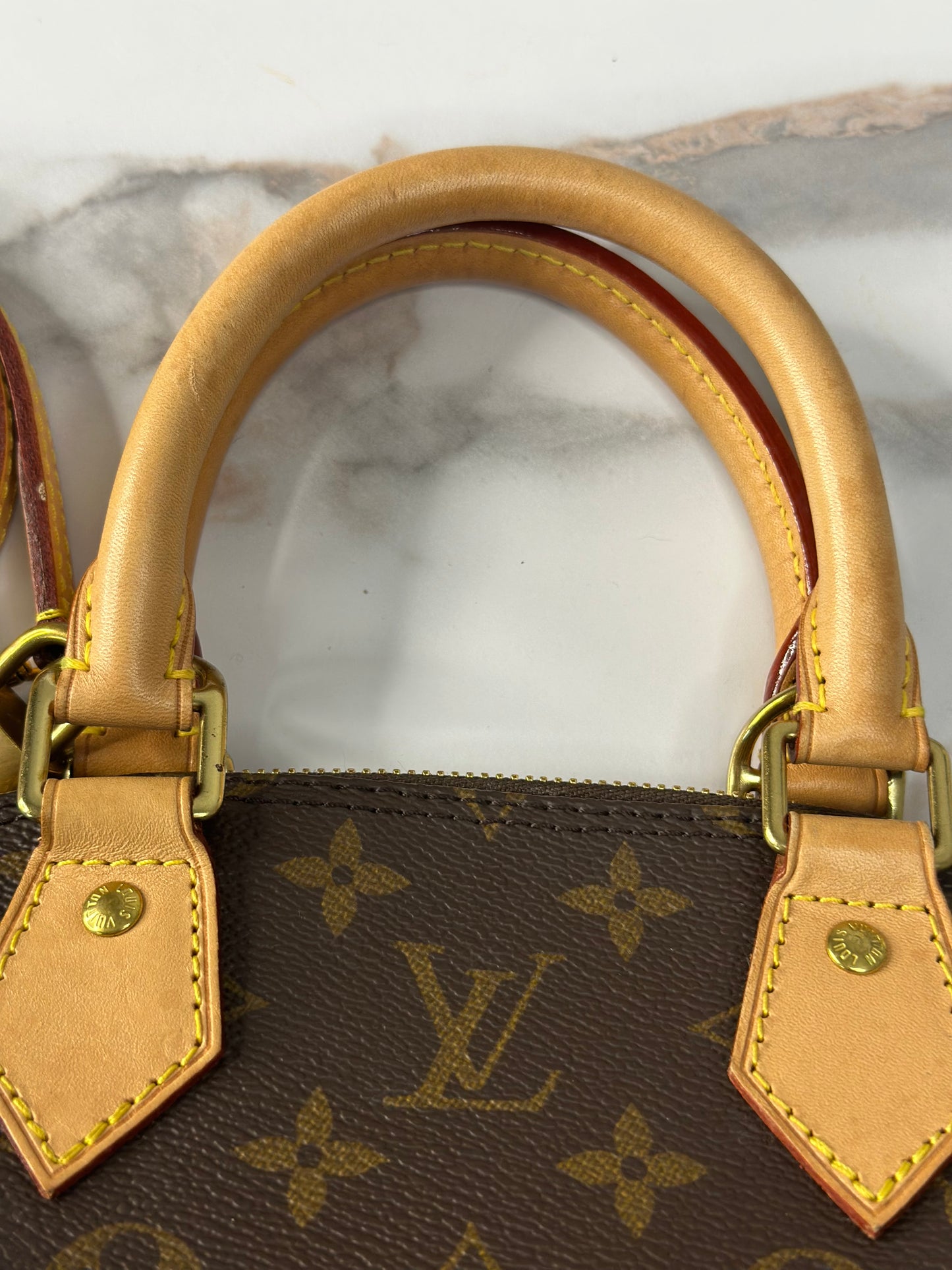 Pre-owned Louis Vuitton monogram canvas Alma BB crossbody