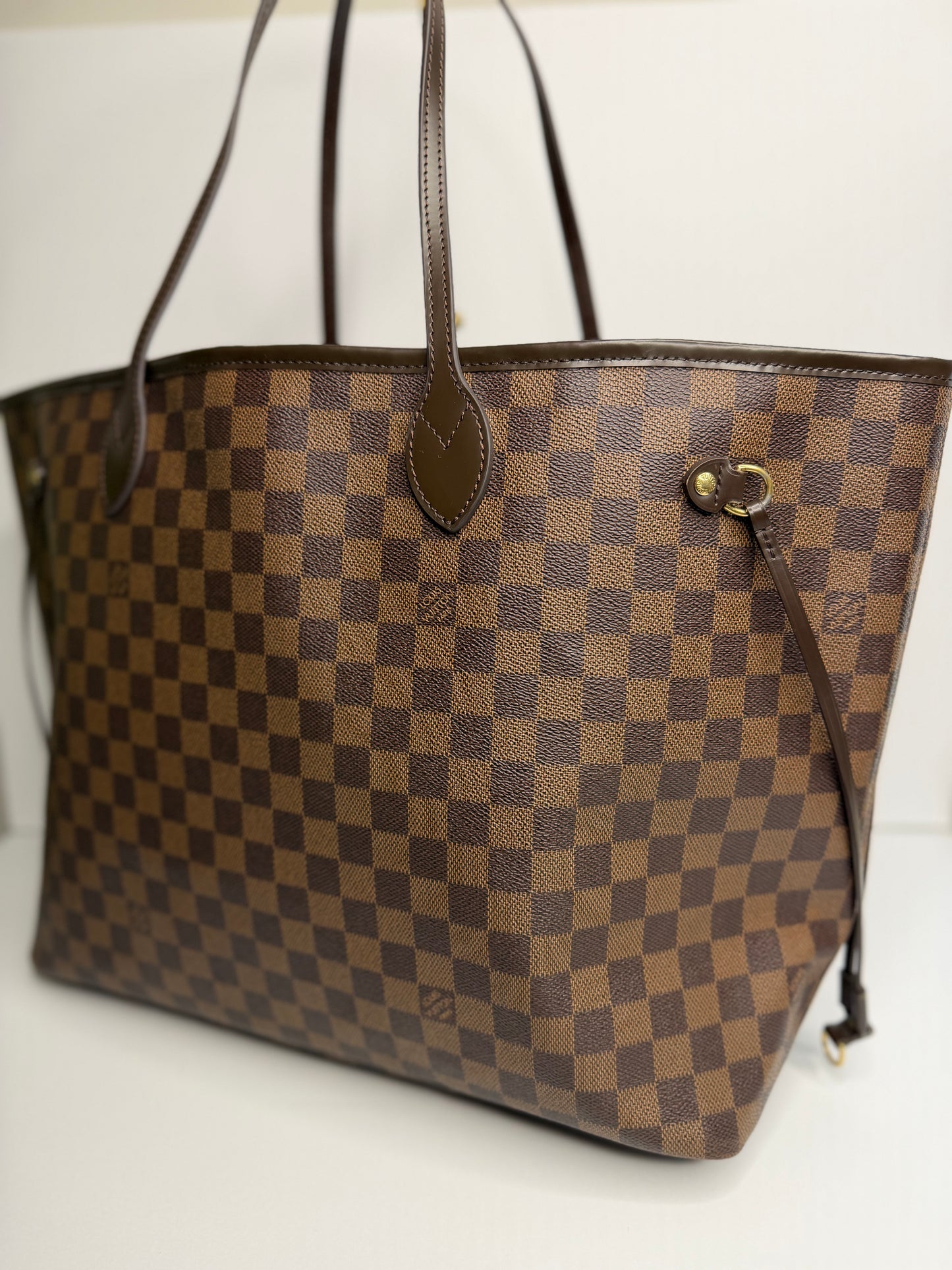 Pre-owned Louis Vuitton Damier Ebene Canvas Neverfull GM Tote