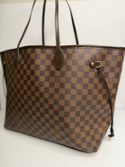 Pre-owned Louis Vuitton Damier Ebene Canvas Neverfull GM Tote