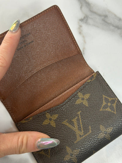 Pre-owned Louis Vuitton monogram canvas business card holder