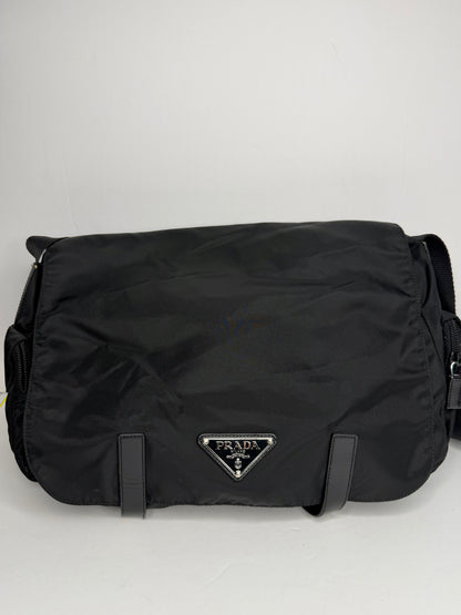 Pre-owned Prada nylon black messenger bag