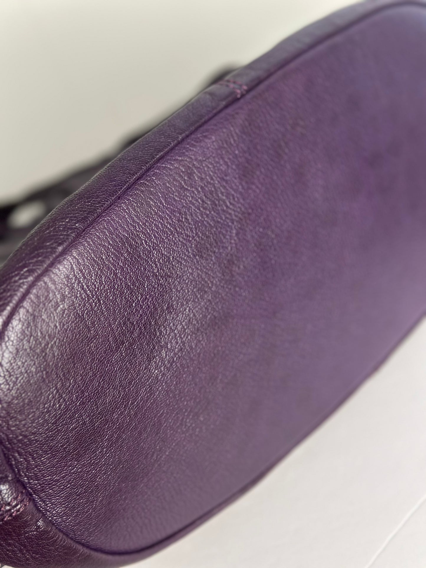 Pre-owned Givenchy Leather Nightingale Satchel in Purple