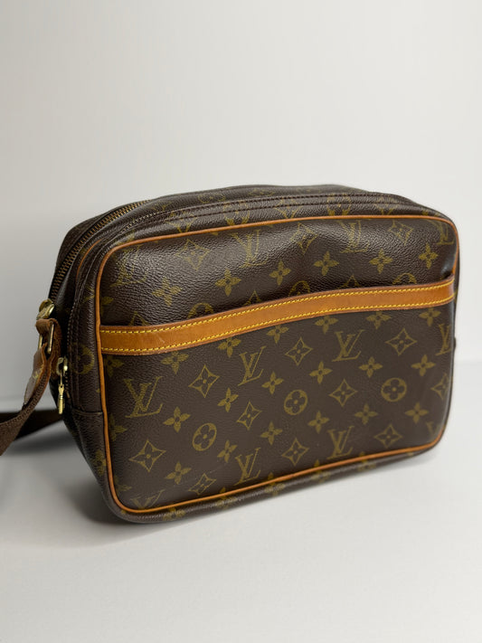 Pre-owned Louis Vuitton monogram, canvas reporter PM messenger