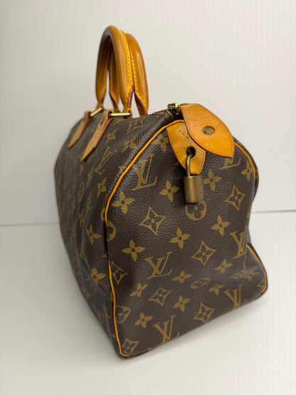 Pre-owned Louis Vuitton monogram canvas speedy 30 Boston bag
