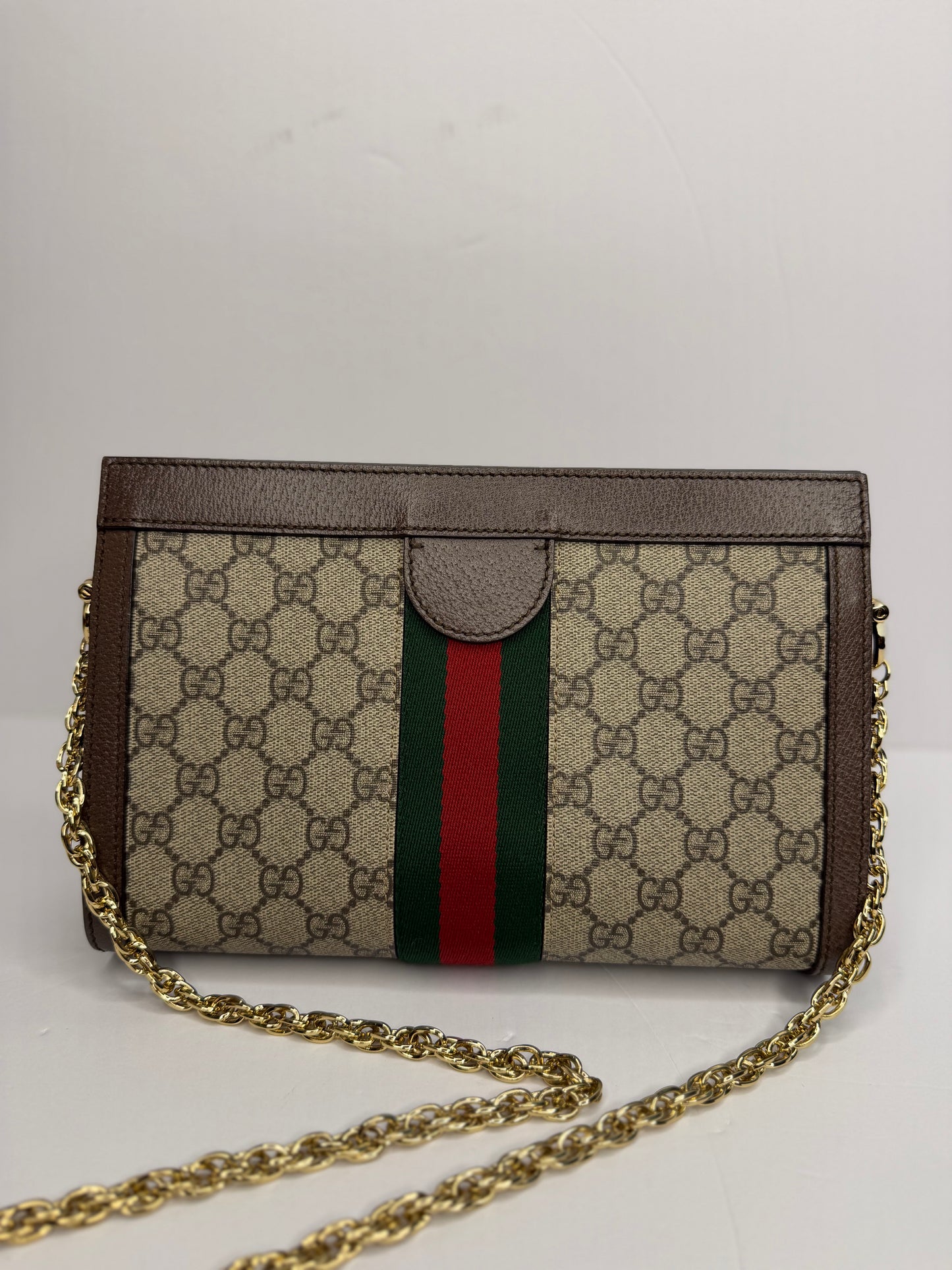 Pre-owned Gucci supreme canvas medium Ophidia Crossbody