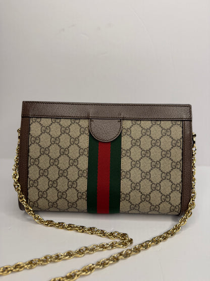 Pre-owned Gucci supreme canvas medium Ophidia Crossbody