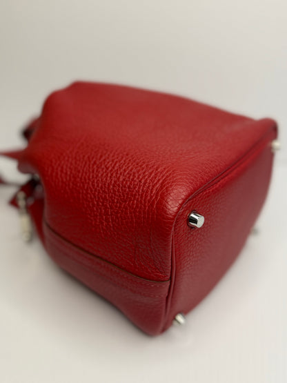 Pre-owned Hermes Red Epsom leather picotin 18 handbag