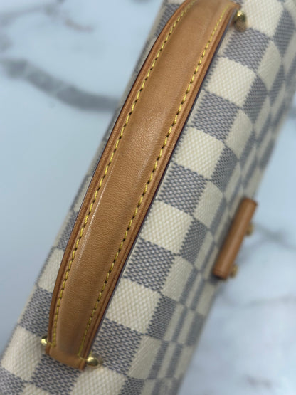 Pre-owned Louis Vuitton Damier Azur croisette crossbody