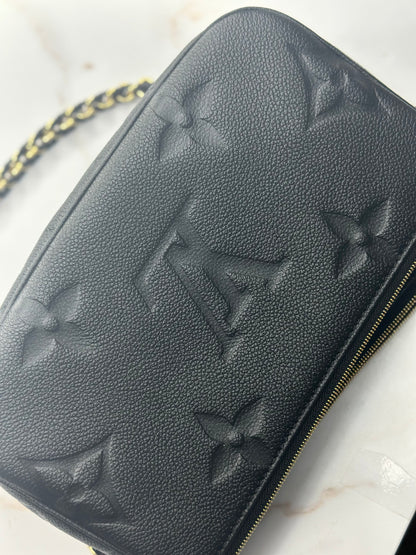 Pre-owned Louis Vuitton black Empriente leather multi-pochette accessories