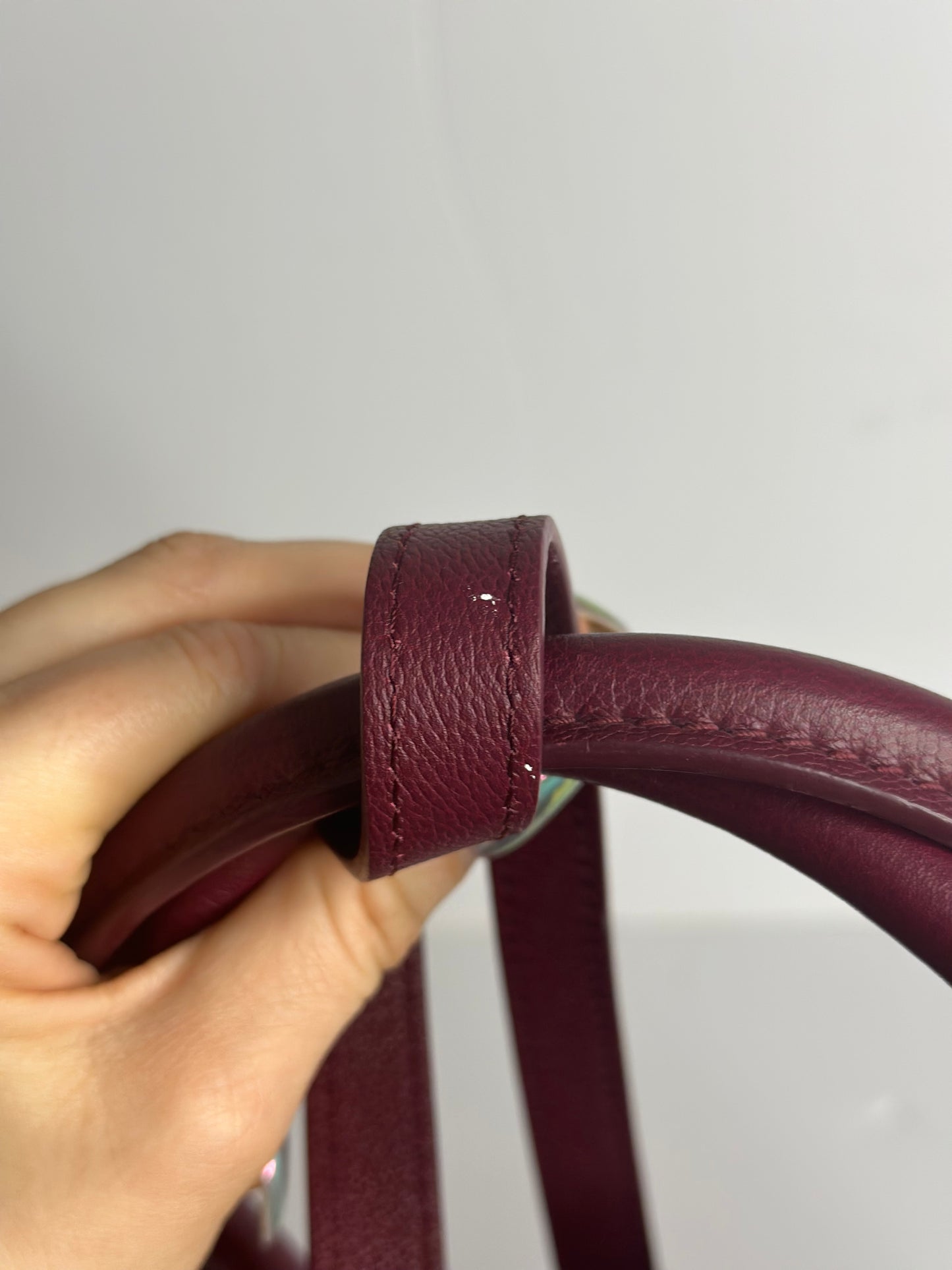 Pre-owned Louis Vuitton Florine Monogram Canvas Shoulder Bag Burgundy