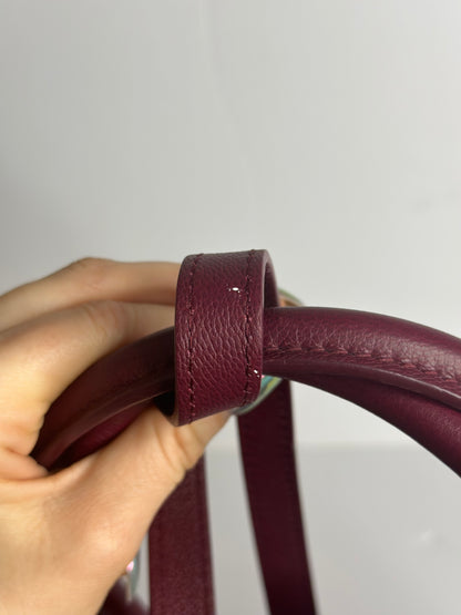 Pre-owned Louis Vuitton Florine Monogram Canvas Shoulder Bag Burgundy
