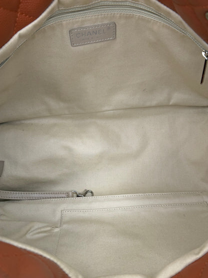 Pre-owned Chanel Chanel Timeless CC Soft Tote terra-cotta, caviar leather