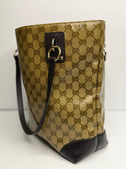 Pre-owned GG Crystal Vertical Charm Tote