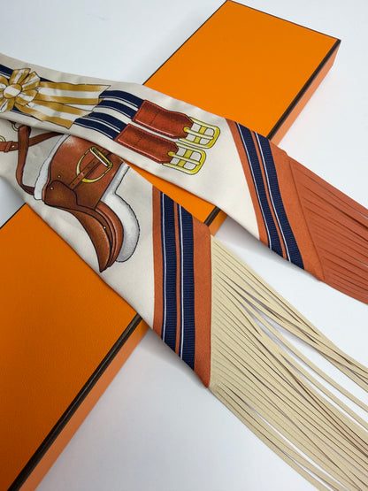 Pre-Owned Hermes Jumping Silk Twilly Scarf