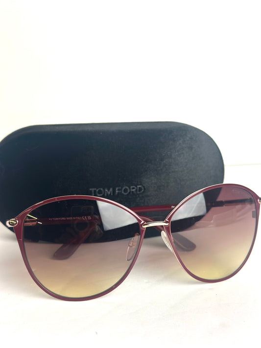 #8 Tom Ford Women's Penelope Bordeaux Sunglasses