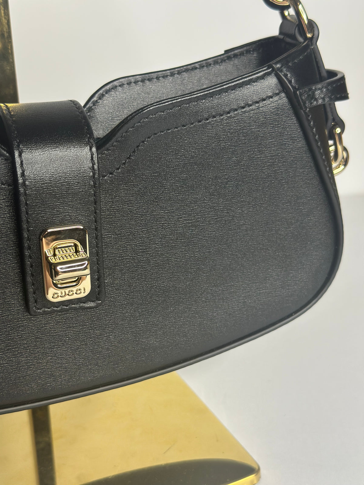 Pre-owned Gucci Moon Side Shoulder Bag Leather Mini
