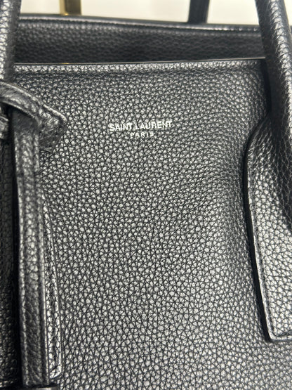 Pre-owned Saint Laurent Sac De Jour Supple Medium In Grained Leather