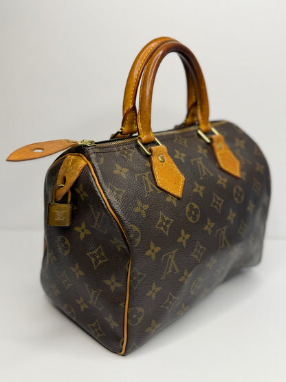 Pre-owned Louis Vuitton monogram canvas Vintage speedy 25 Boston bag